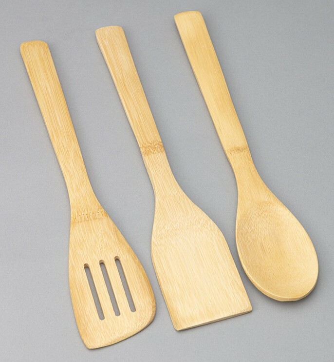 Набор лопаток бамбук 3шт Арт-1847