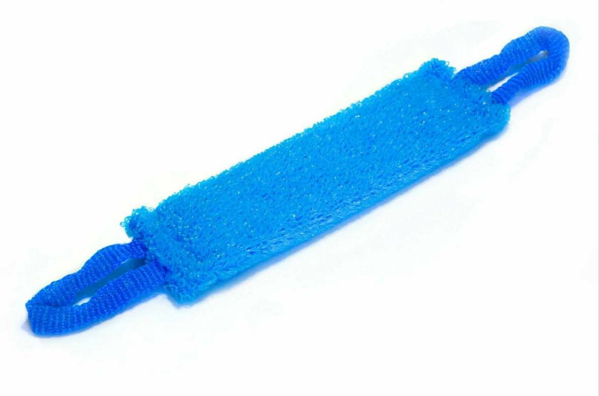 Мочалка вязаная Махровая с поролоном средняя (100/10)