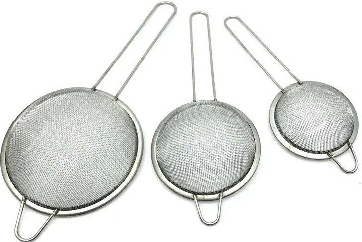 Набор сит из нержавеющей стали 3шт     Размеры-16.18.20 см Арт-2517
