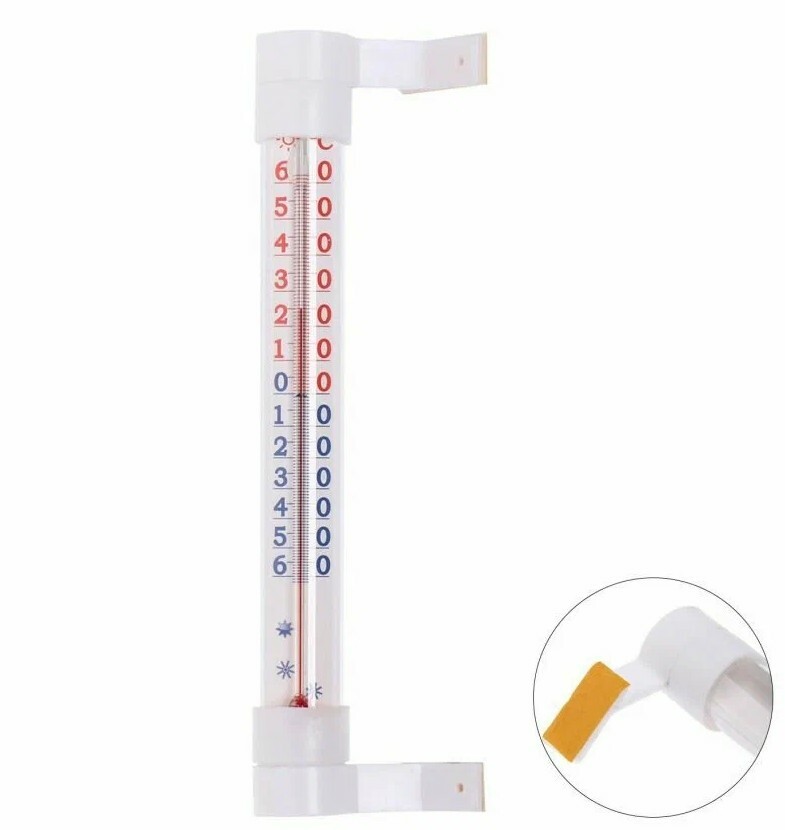 Термометр уличный ТБ-216 "Престиж" на липучке Большой 30см на блистере Термометр уличный ТБ-216 "Престиж" на липучке Большой 30см на блистере