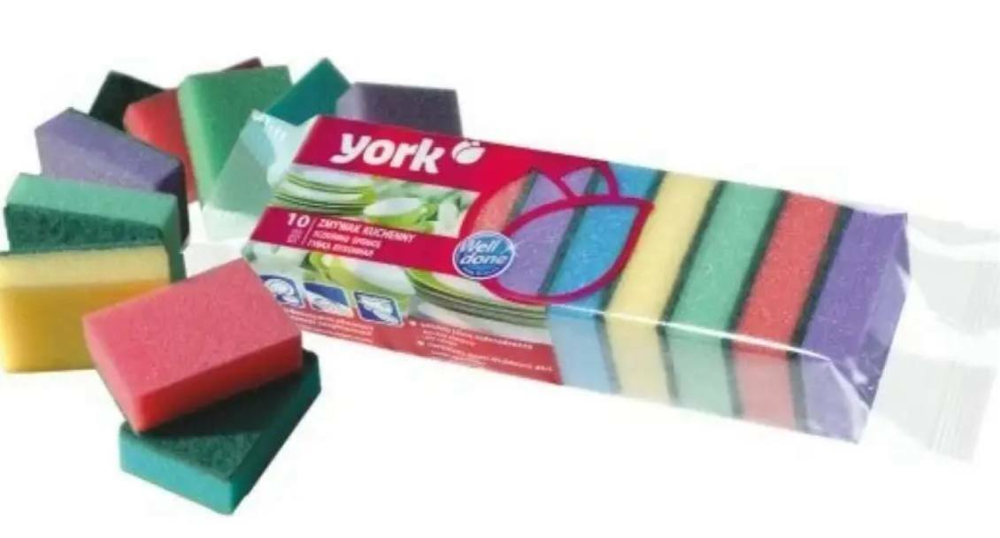 Губка YORK для посуды 10шт.