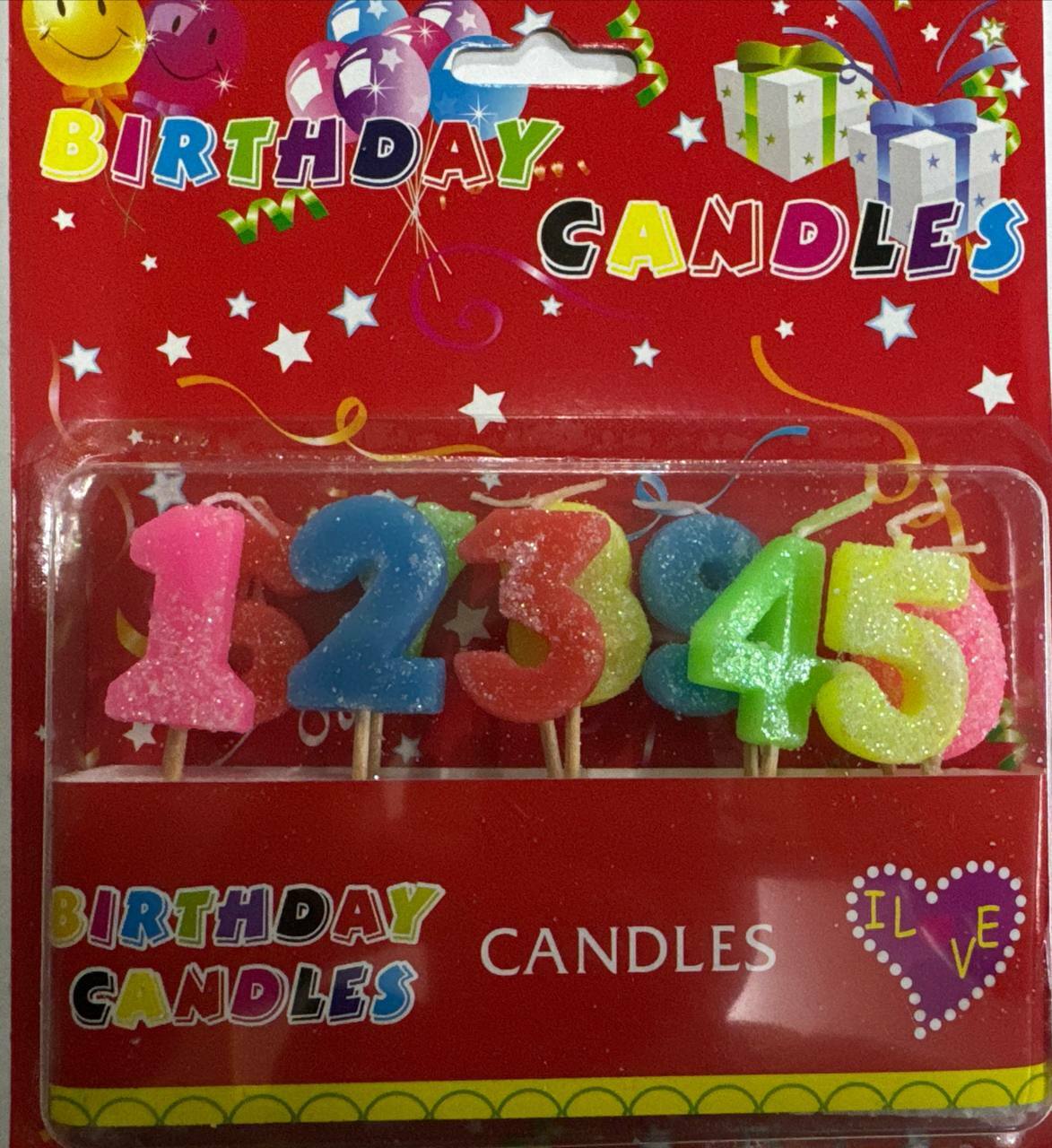 Свечи торт Цифры