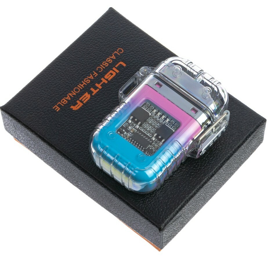 Электронная зажигалка с USB зарядкой в подарочной коробке Электронная зажигалка с USB зарядкой в подарочной коробке