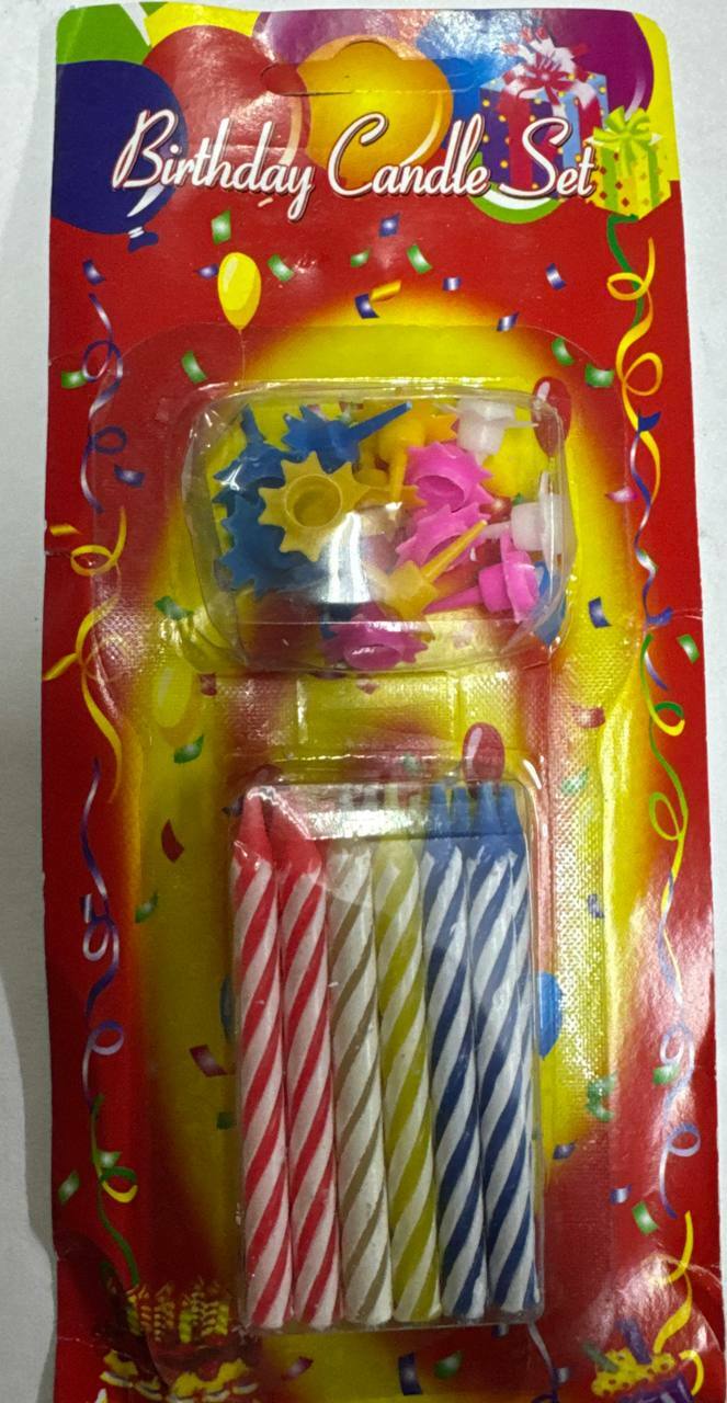 Свечи для торта 12 шт большие