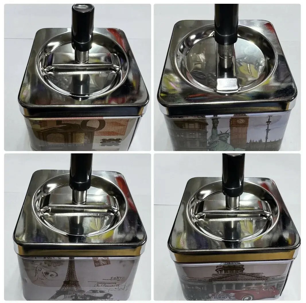 Пепельница хром бездымная Арт-1116 Пепельница хром бездымная Арт-1116