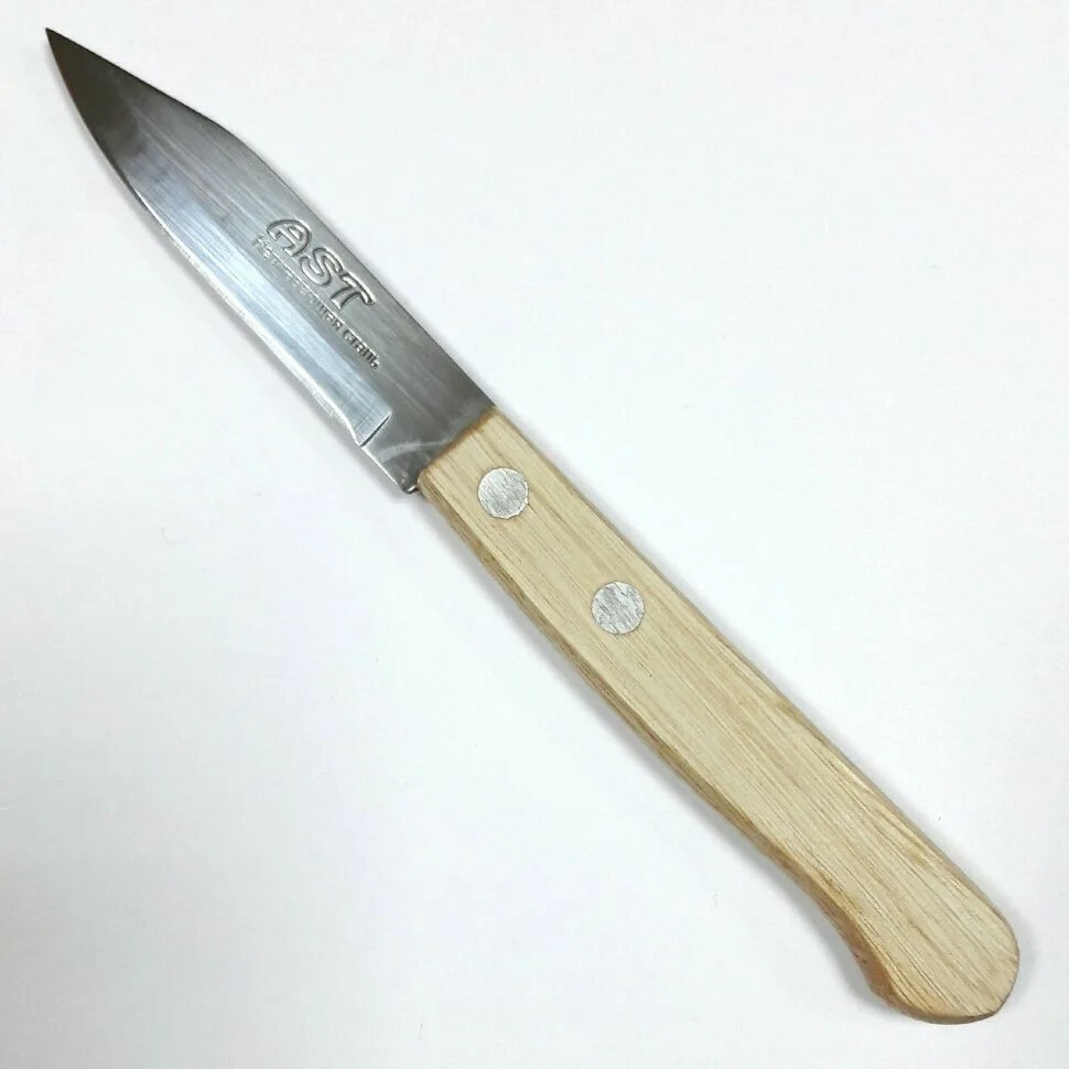 Нож АСТ №1 с деревянной ручкой картофельный