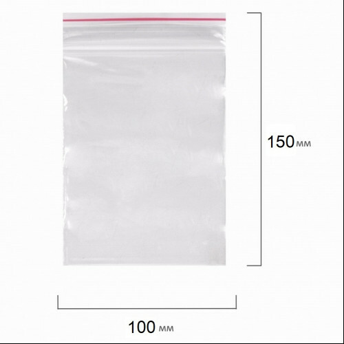 Гриппер 100шт 10*15см.Защелка zip-lock Гриппер 100шт 10*15см.Защелка zip-lock