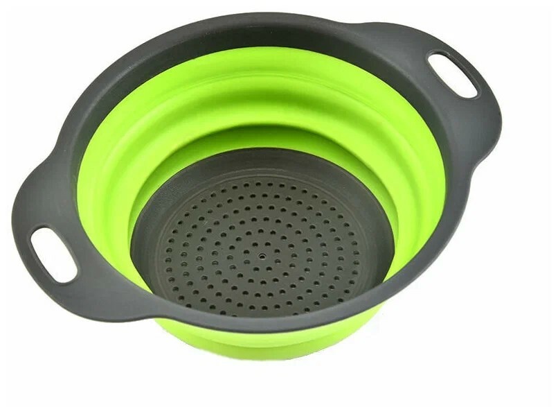Дуршлаг 18см Силиконовый складной Арт-7364
