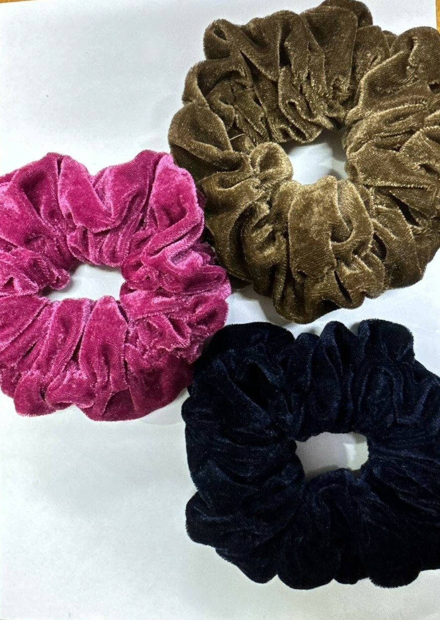 Резинки Бархат большие разных цветов RV-7682 (20)               Арт-7881