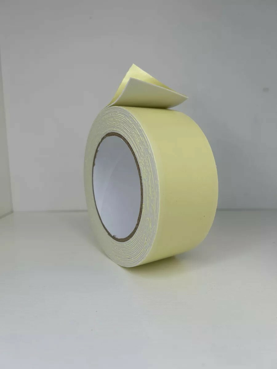 Скотч двухсторонний Широкий 48* 3 м на Вспенненой основе