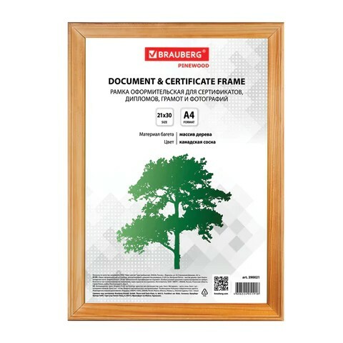 Фоторамка "Brauberg" 21*30 см дерево,цвет Канадская сосна Арт-6193 Фоторамка "Brauberg" 21*30 см дерево,цвет Канадская сосна Арт-6193