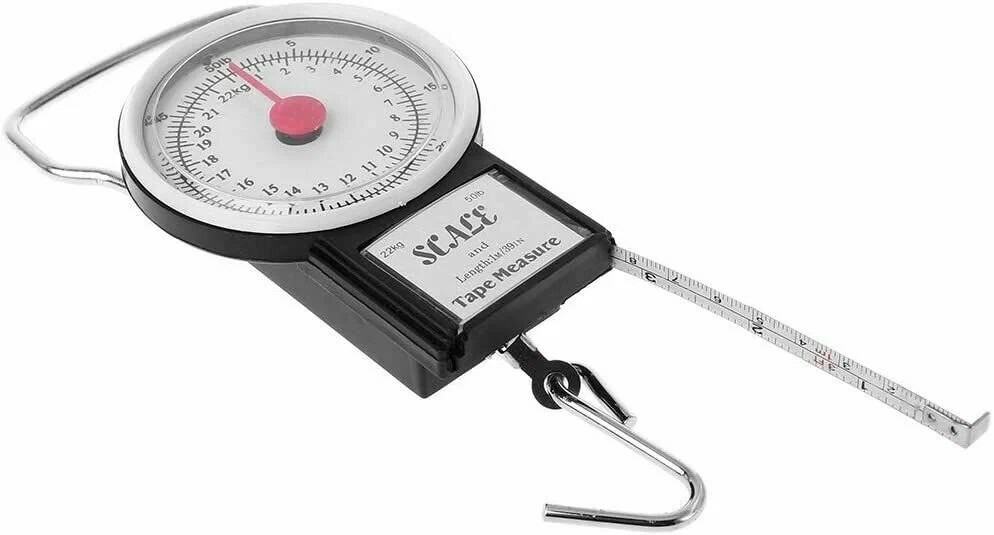 Безмен 22кг Круглый с рулеткой Арт-7705