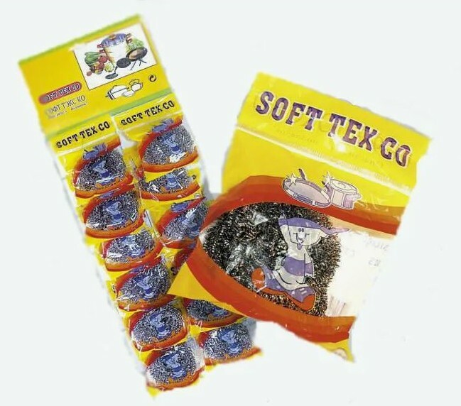 Губка Софт Текс спираль ВС бл12 шт. Губка Софт Текс спираль ВС бл12 шт.