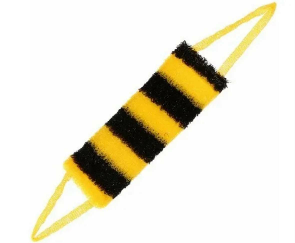 Мочалка с поролоном  в полоску Билайн