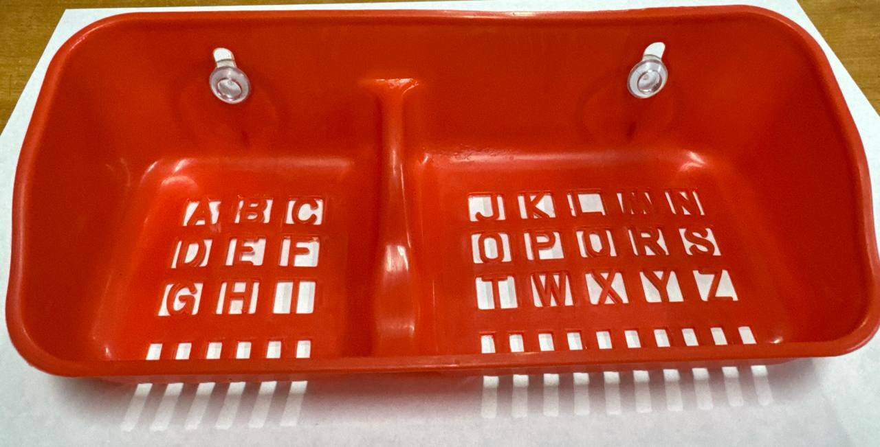 Мыльница Цветная на присоске на 2отдела