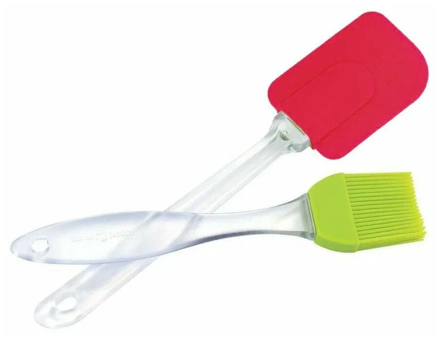 Набор лопатка+кисточка силиконовые 20см Арт-0804