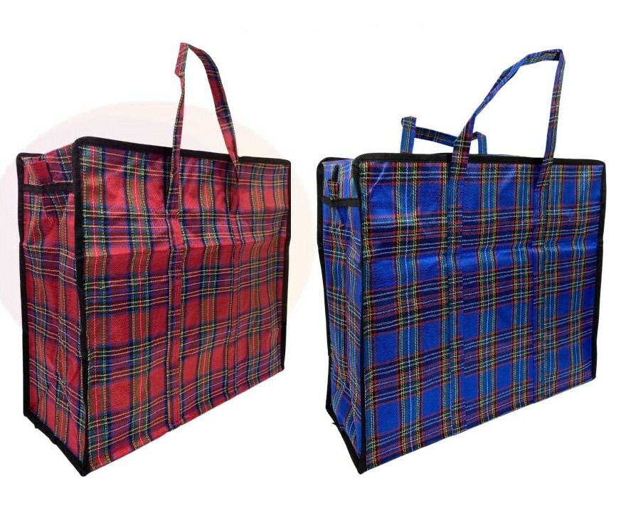 Сумка-баул "Шотландка" хозяйственная 50*35*20см Арт-6245