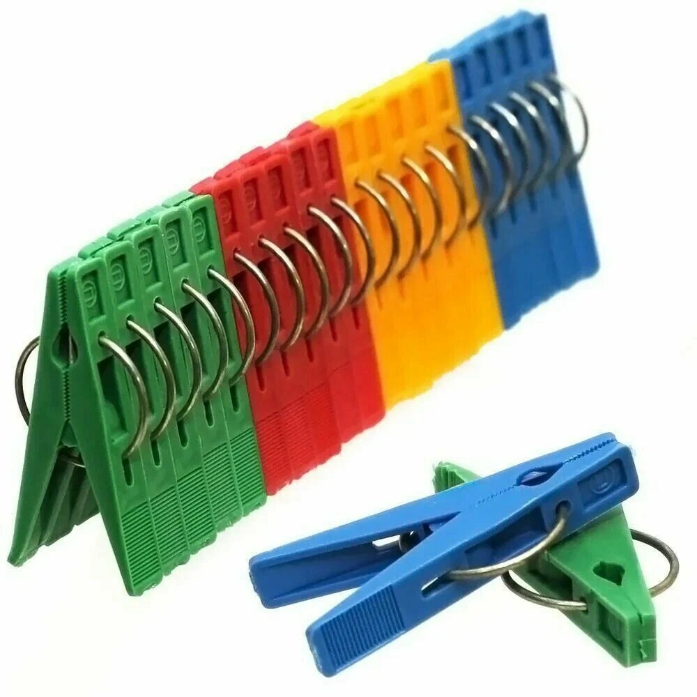 Прищепки с кольцом пластиковые 20шт. Краснодар Прищепки с кольцом пластиковые 20шт. Краснодар