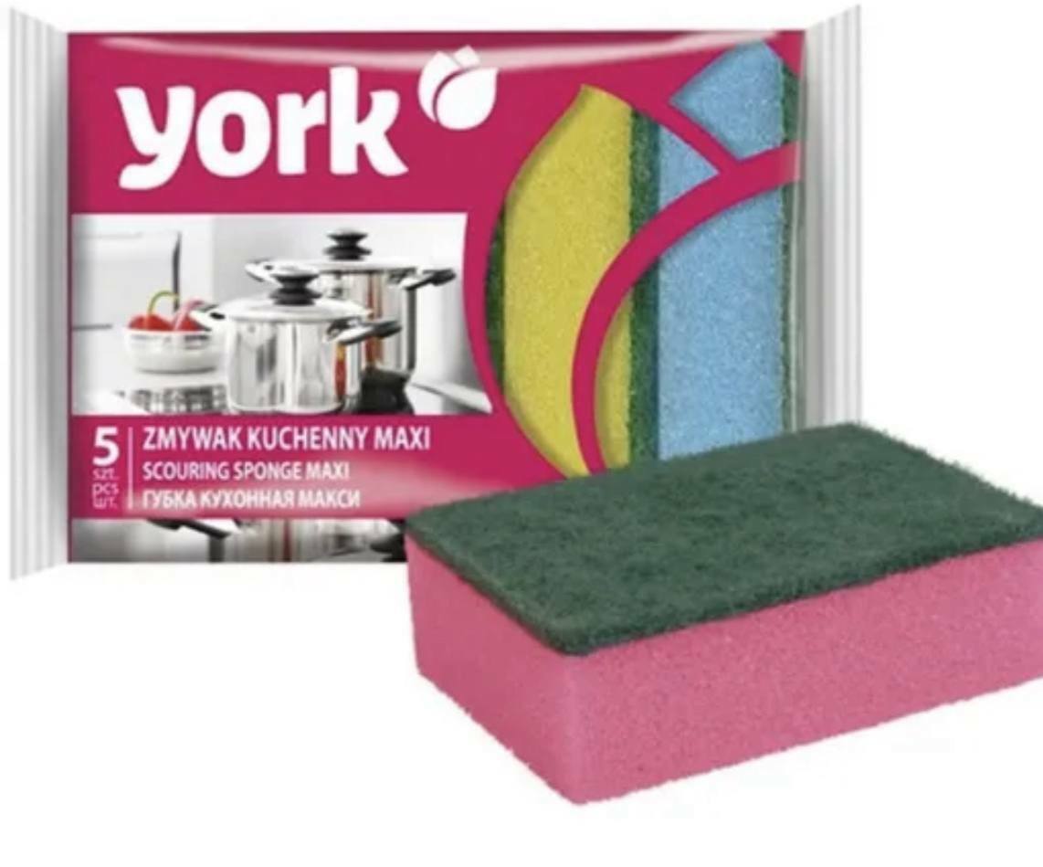 Губка YORK для посуды 5 шт.