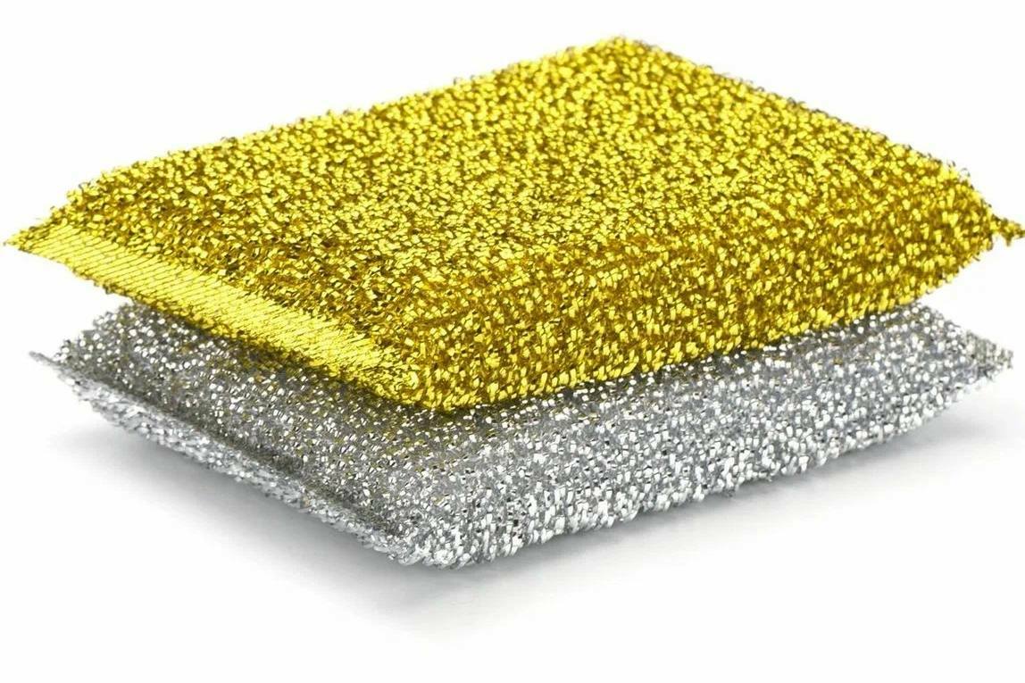 Губка золото/серебро 2 шт