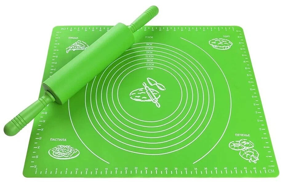 Коврик для раскатки теста силиконовый 40*30см Арт-1160